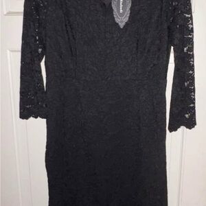 Elegant Black Lace Dress